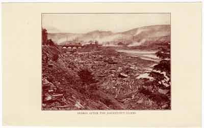 Debris after the Johnstown Flood